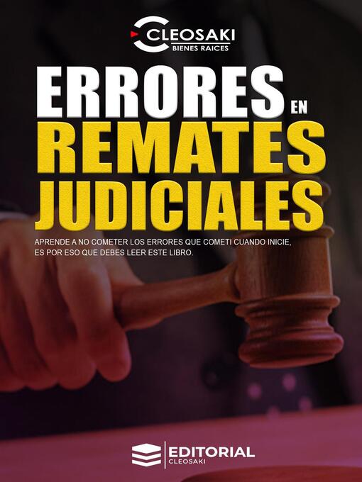 Title details for Errores en remates judiciales by Cleosaki Montano - Available